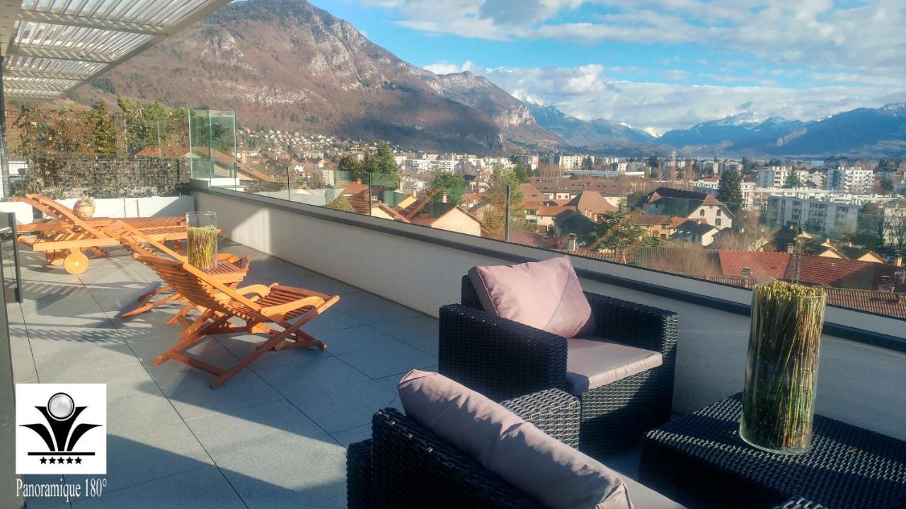 Panoramique 180 Lac Et Montagne Et Nid Secret Spa Romantique Annecy Exteriör bild